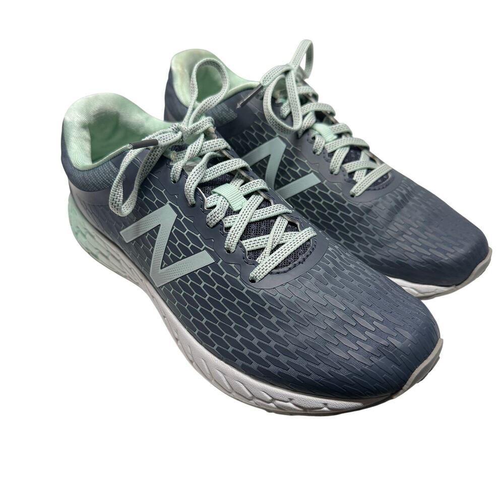 New Balance Fresh Foam Running Shoes Women's 8.5 Navy Mint Athletic Sneakers
